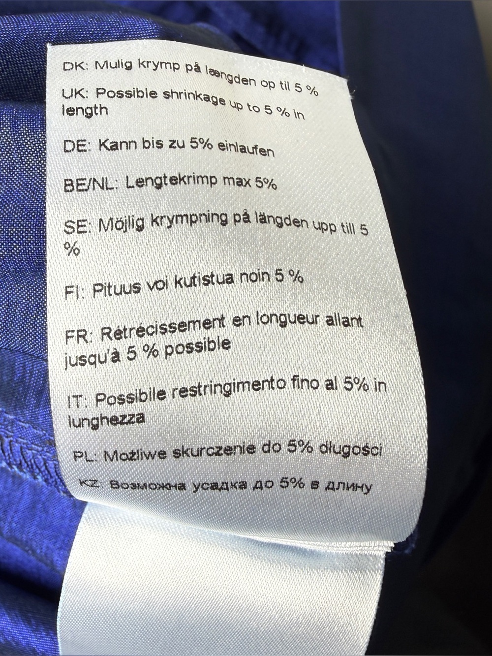 Bitte Kai Rand Pants Cobalt Blue Textured High-Waisted Danish Designer XS Scandi - Picture 9 of 10